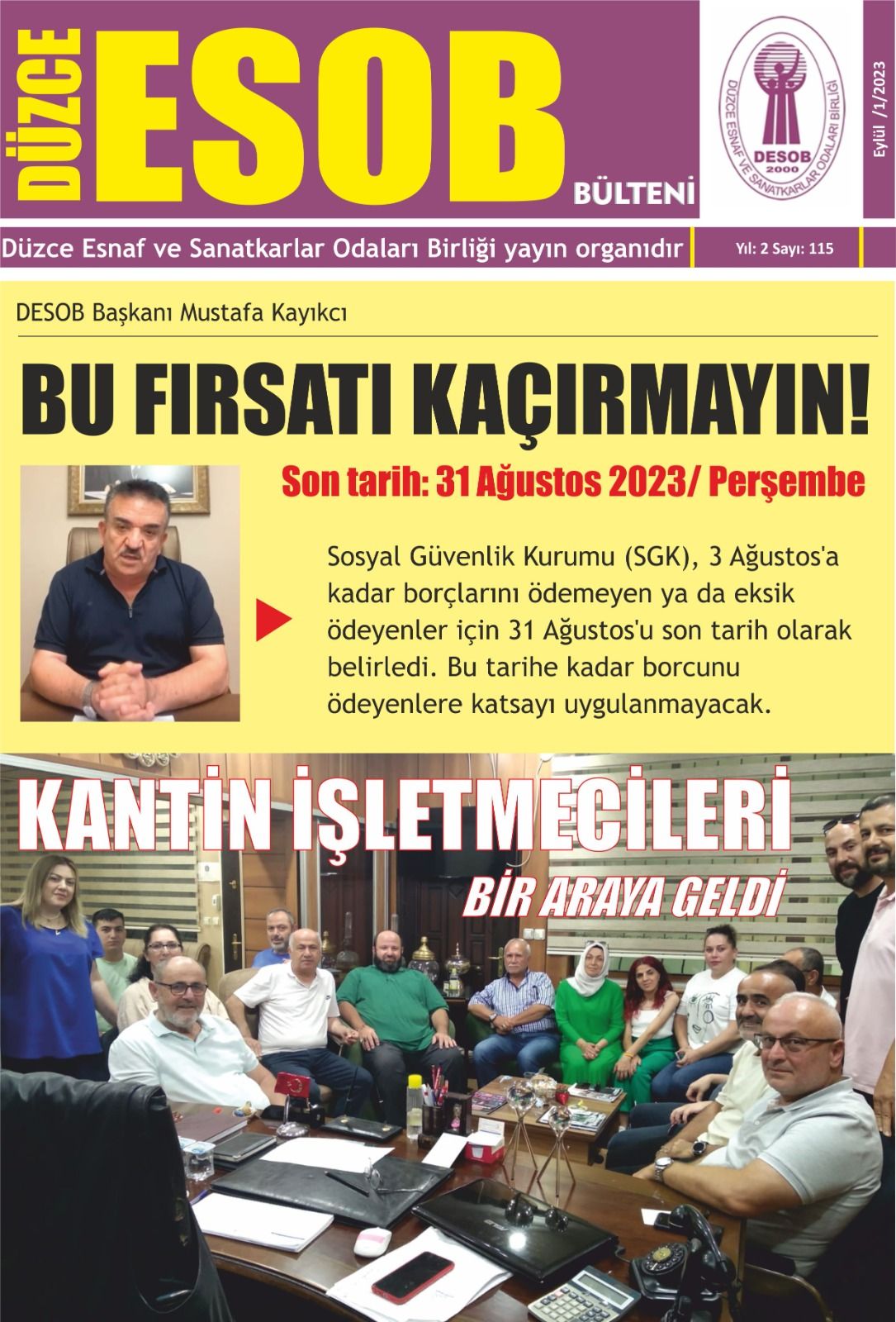 DESOB BÜLTENİ 115. SAYI