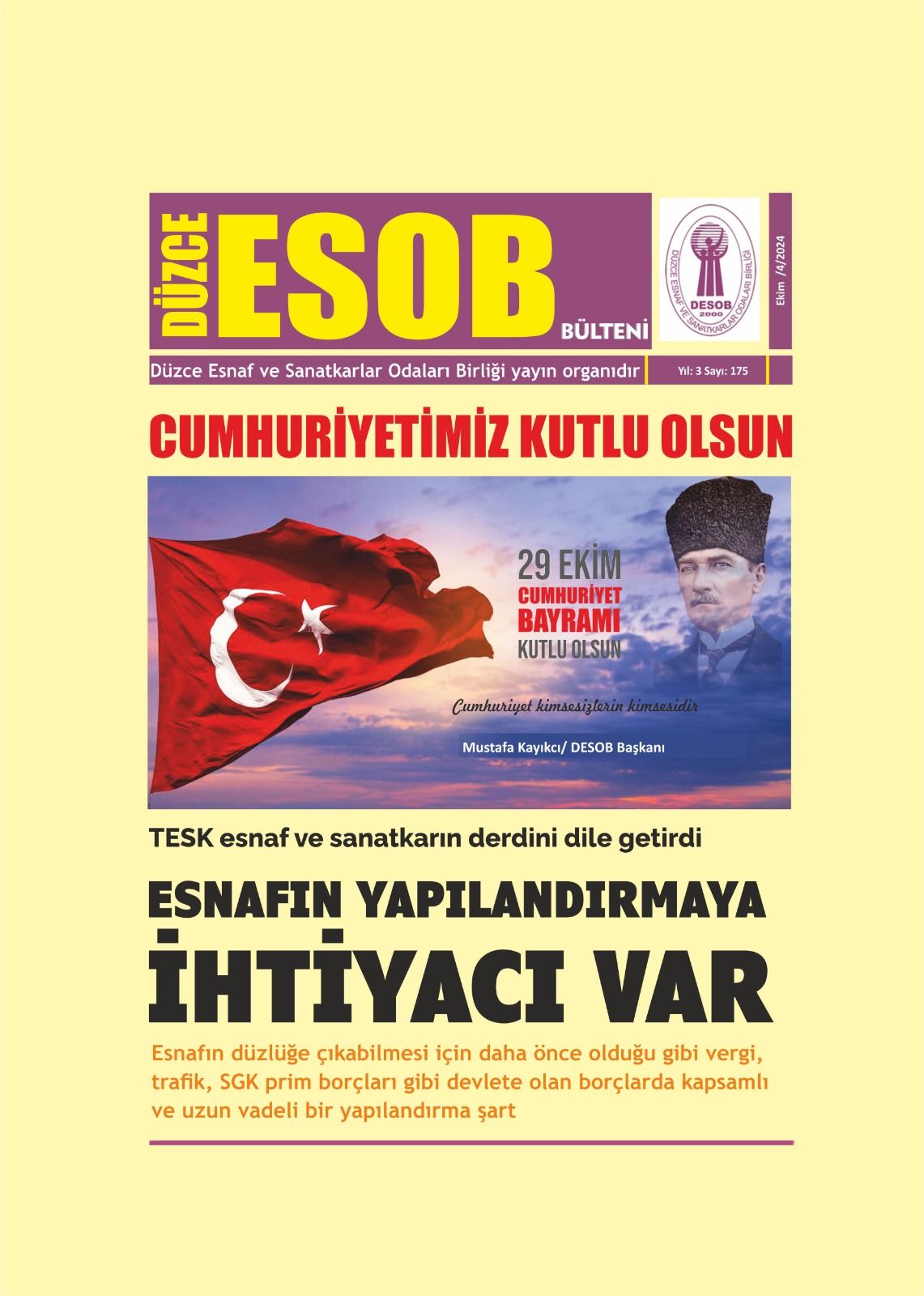 DESOB BÜLTENİ 175. SAYI