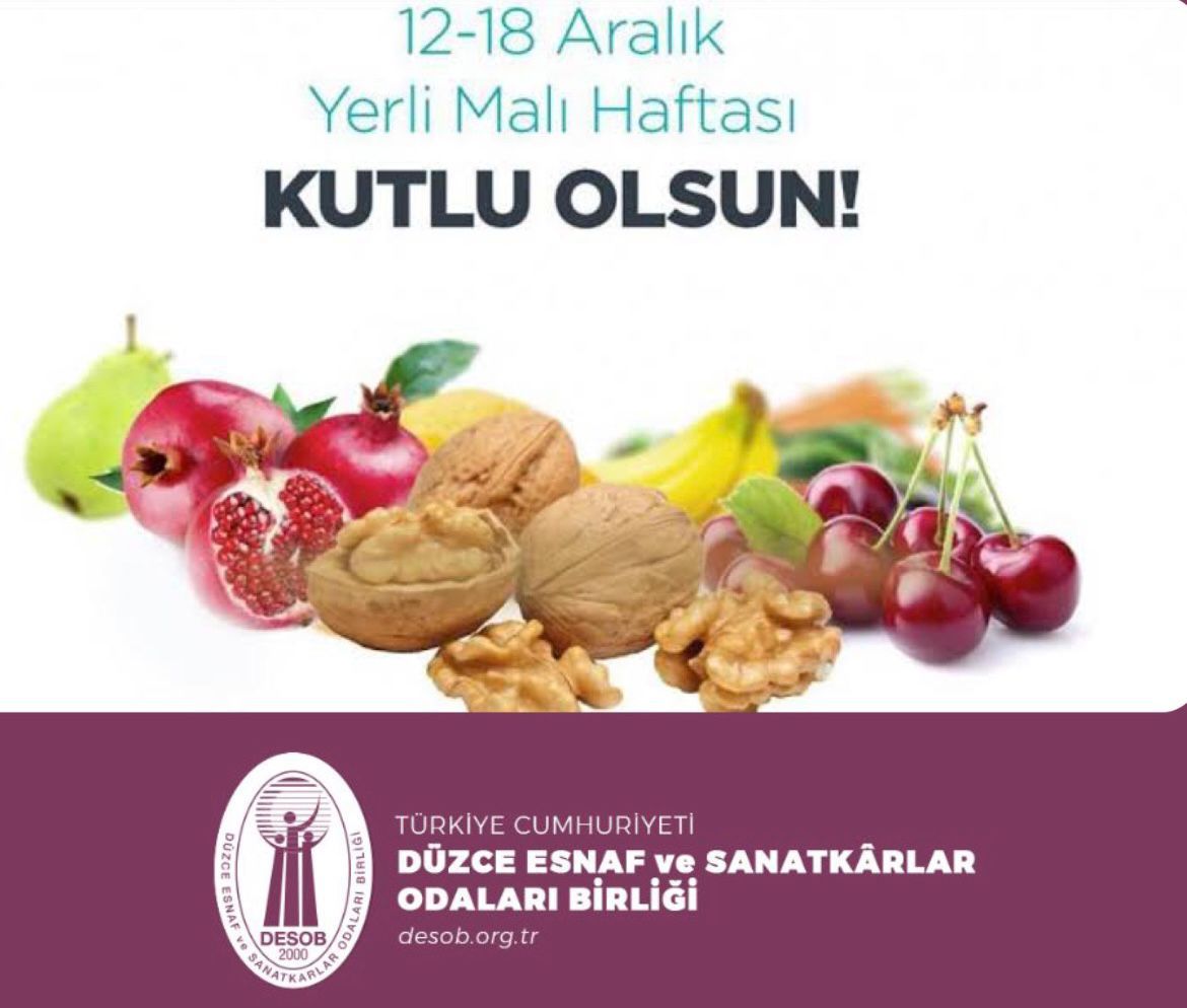 12 - 18 ARALIK YERLİ MALI HAFTASI
