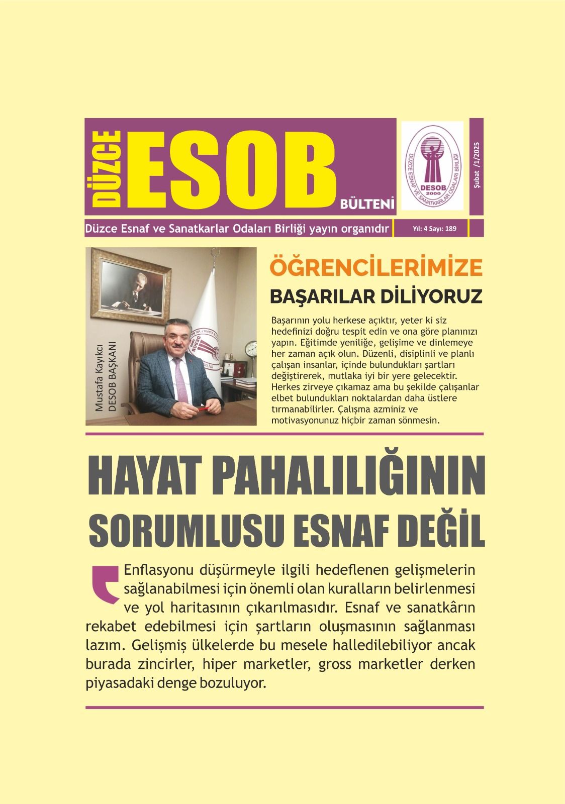 DESOB BÜLTENİ 189. SAYI